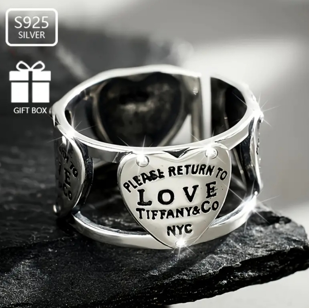Fashion Silver Adjustable Ring - Picture 4 of 5